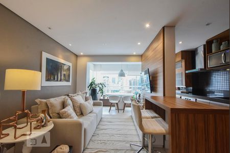 Sala de apartamento para alugar com 1 quarto, 50m² em Vila Cordeiro, São Paulo