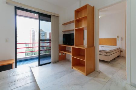 Sala de apartamento para alugar com 1 quarto, 35m² em Paraíso, São Paulo