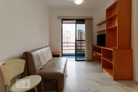 Sala de apartamento para alugar com 1 quarto, 35m² em Paraíso, São Paulo