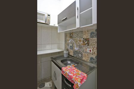 Cozinha de kitnet/studio para alugar com 1 quarto, 18m² em Brooklin Paulista, São Paulo