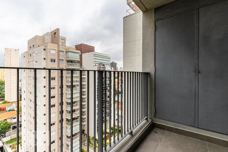 Varanda de kitnet/studio para alugar com 1 quarto, 35m² em Vila Olímpia, São Paulo