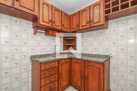 Cozinha de apartamento à venda com 1 quarto, 50m² em Jardim do Salso, Porto Alegre