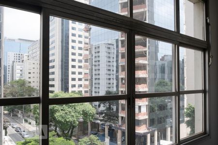 Vista da sala de apartamento à venda com 2 quartos, 100m² em Cerqueira César, São Paulo
