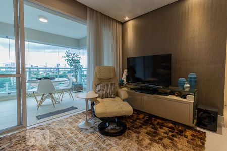 Sala de apartamento à venda com 1 quarto, 66m² em Brooklin Paulista, São Paulo