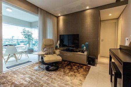 Sala de apartamento à venda com 1 quarto, 66m² em Brooklin Paulista, São Paulo