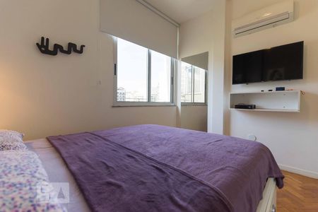 Quarto 1 - Ar condicionado de apartamento para alugar com 2 quartos, 56m² em Botafogo, Rio de Janeiro