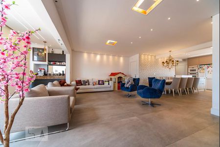 Sala de apartamento à venda com 2 quartos, 96m² em Vila Valparaíso, Santo André