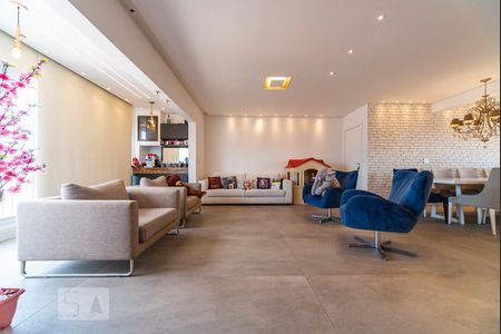 Sala de apartamento à venda com 2 quartos, 96m² em Vila Valparaíso, Santo André