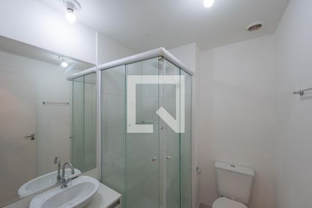Banheiro Social de kitnet/studio à venda com 1 quarto, 28m² em Mirandópolis, São Paulo