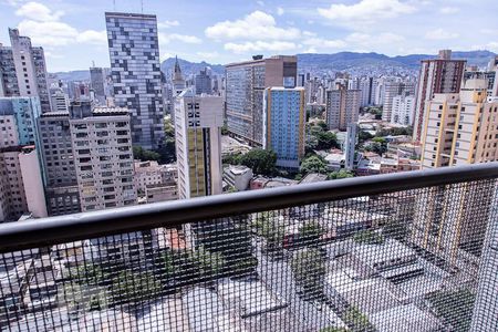 Vista da Varanda de kitnet/studio para alugar com 1 quarto, 35m² em Barro Preto, Belo Horizonte