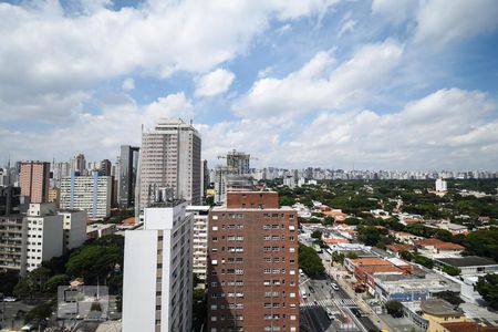 Varanda de kitnet/studio para alugar com 1 quarto, 27m² em Jardim Paulistano, São Paulo