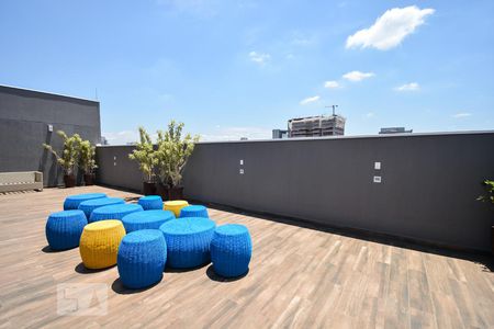 Área comum de kitnet/studio para alugar com 1 quarto, 27m² em Jardim Paulistano, São Paulo