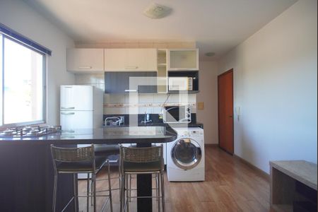 Sala/Cozinha de apartamento para alugar com 1 quarto, 34m² em Vila Nova, Novo Hamburgo