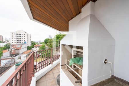 Varanda Gourmet de apartamento para alugar com 4 quartos, 156m² em Chácara Inglesa, São Paulo