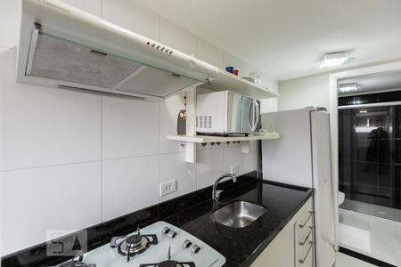 Cozinha de kitnet/studio para alugar com 1 quarto, 26m² em Bela Vista, São Paulo