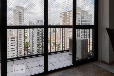 Varanda da Sala de kitnet/studio à venda com 1 quarto, 45m² em Vila Clementino, São Paulo