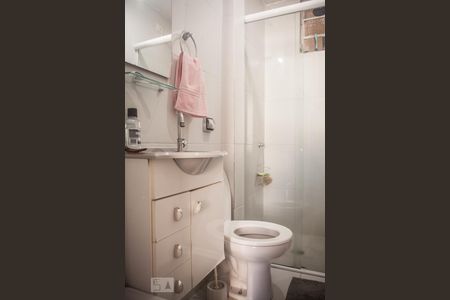 Banheiro de kitnet/studio à venda com 1 quarto, 27m² em Vila Buarque, São Paulo