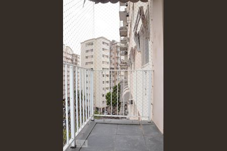 varanda da sala de apartamento para alugar com 3 quartos, 70m² em Engenho de Dentro, Rio de Janeiro