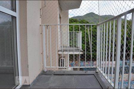 varanda da sala de apartamento para alugar com 3 quartos, 70m² em Engenho de Dentro, Rio de Janeiro