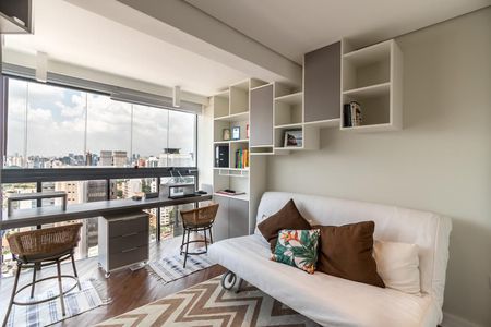 Apartamento para alugar com 68m², 1 quarto e 1 vagavaranda