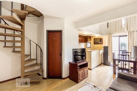 Sala de apartamento para alugar com 1 quarto, 30m² em Moema, São Paulo