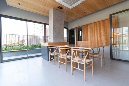 Studio à venda com 38m², 1 quarto e 1 vagaEspaço gourmet