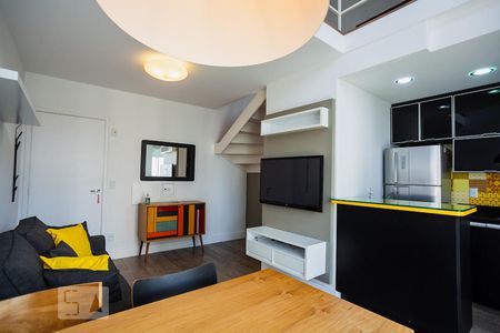 Sala de apartamento para alugar com 1 quarto, 48m² em Vila Andrade, São Paulo