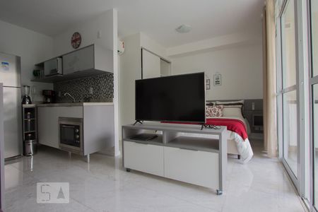 Sala de apartamento para alugar com 1 quarto, 35m² em Real Parque, São Paulo