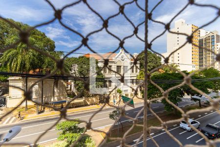 Vista da sacada de apartamento à venda com 3 quartos, 143m² em Nova Campinas, Campinas