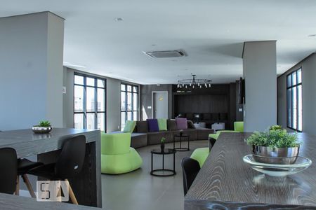 Área comum - Salão de festas de kitnet/studio para alugar com 1 quarto, 24m² em Santa Efigênia, São Paulo