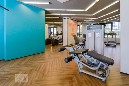 Studio para alugar com 21m², 1 quarto e sem vaga Studio para alugar com 21m², 1 quarto e sem vagaÁrea comum - Academia