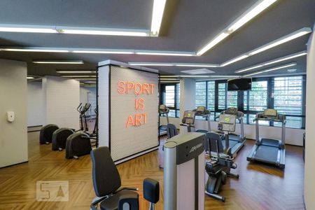 Studio para alugar com 21m², 1 quarto e sem vaga Studio para alugar com 21m², 1 quarto e sem vagaÁrea comum - Academia