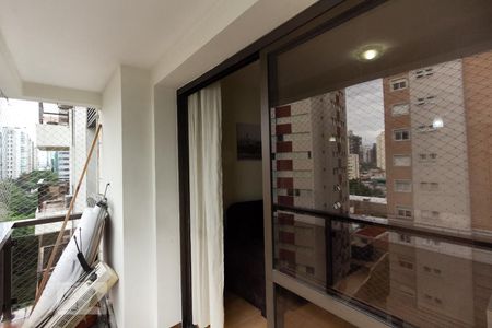 Varanda da Sala de apartamento à venda com 2 quartos, 35m² em Itaim Bibi, São Paulo