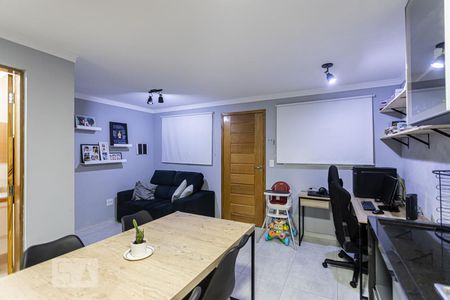 Sala, Cozinha e HomeOffice de apartamento à venda com 1 quarto, 35m² em Vila Centenário, São Paulo
