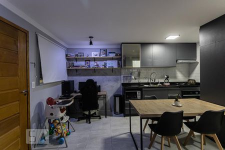 Sala, Cozinha e HomeOffice de apartamento à venda com 1 quarto, 35m² em Vila Centenário, São Paulo