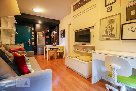 Sala de apartamento à venda com 1 quarto, 45m² em Brooklin Paulista, São Paulo