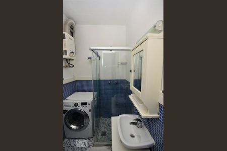 Banheiro de kitnet/studio à venda com 1 quarto, 25m² em Botafogo, Rio de Janeiro