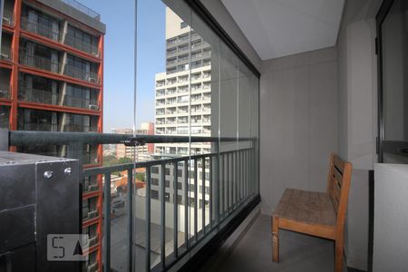 Studio para alugar com 26m², 1 quarto e sem vagaVaranda