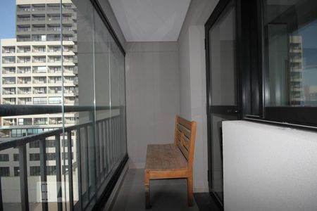 Studio para alugar com 26m², 1 quarto e sem vagaVaranda