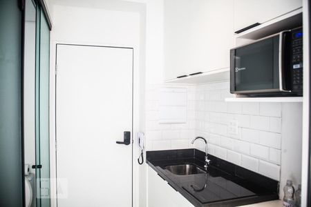 Cozinha de kitnet/studio para alugar com 1 quarto, 10m² em Vila Buarque, São Paulo