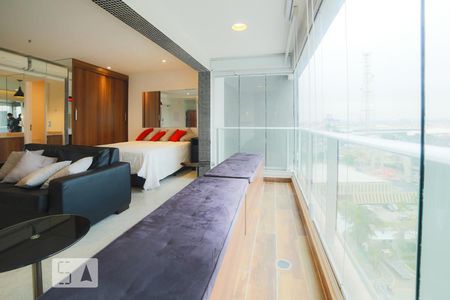 Sala de apartamento para alugar com 1 quarto, 49m² em Campo Belo, São Paulo
