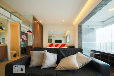 Sala de apartamento para alugar com 1 quarto, 49m² em Campo Belo, São Paulo