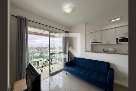 Sala de apartamento para alugar com 1 quarto, 38m² em Santo Amaro, São Paulo