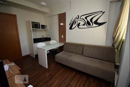 Sala e Cozinha de kitnet/studio para alugar com 1 quarto, 25m² em Sul (águas Claras), Brasília