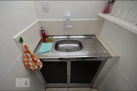 Cozinha - Pia de kitnet/studio à venda com 1 quarto, 25m² em Centro, Rio de Janeiro