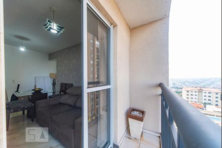 Varanda da Sala de apartamento à venda com 2 quartos, 50m² em Parque Erasmo Assunção, Santo André