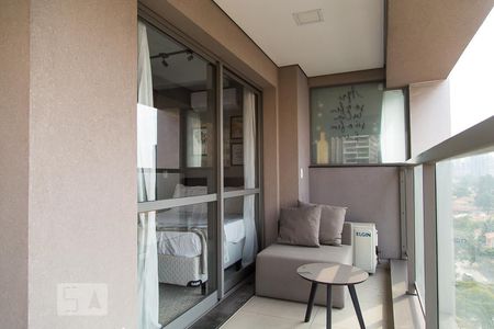 Varanda de kitnet/studio para alugar com 1 quarto, 29m² em Vila Cordeiro, São Paulo