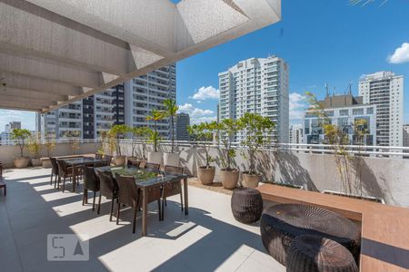 Studio à venda com 43m², 1 quarto e 1 vagaSalão de Festas