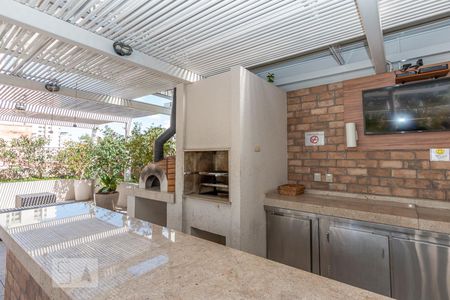 Studio à venda com 43m², 1 quarto e 1 vagaChurrasqueira