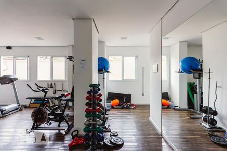 Apartamento para alugar com 60m², 2 quartos e 2 vagasÁrea comum - Academia